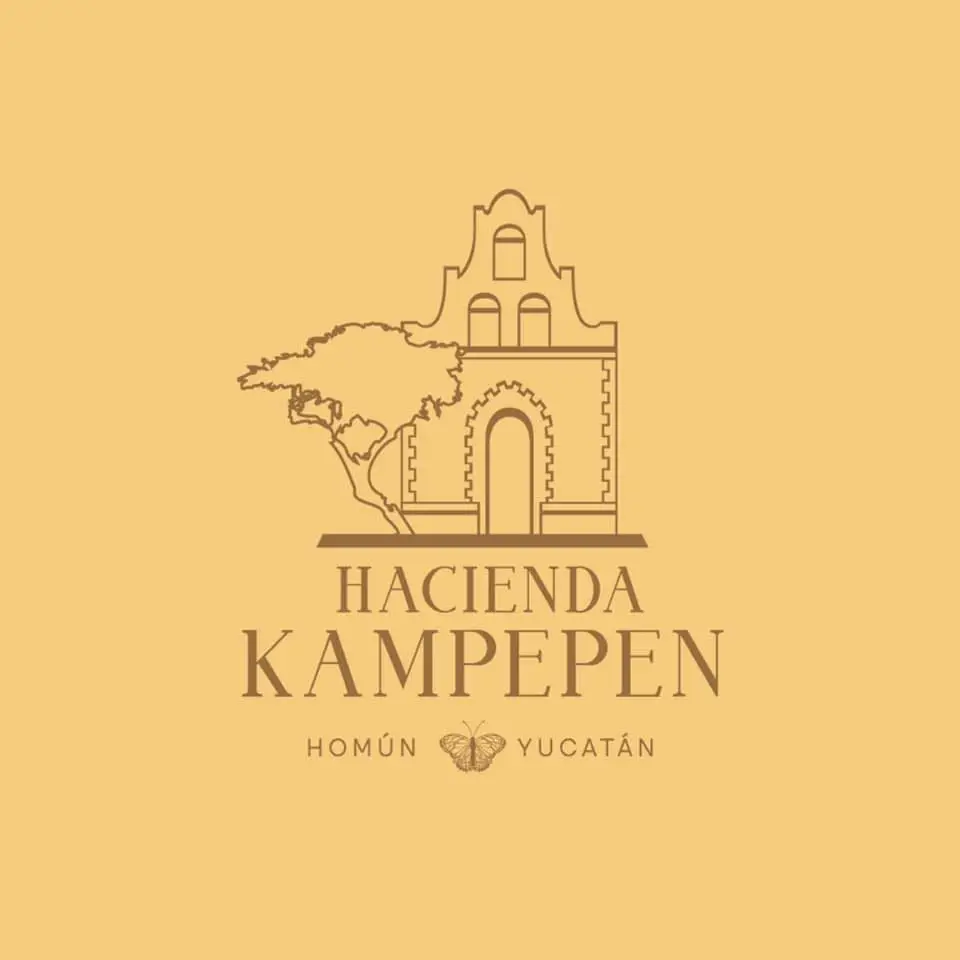 logo hacienda Kampepén de Homún, Yucatán